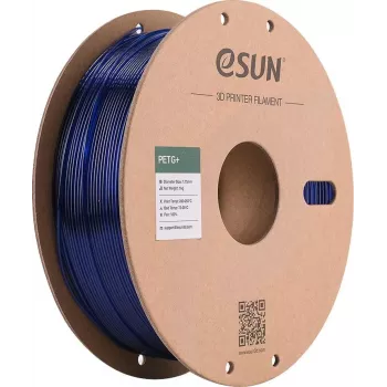 ESUN PETG+ 1,75 mm transparant blauw 1 kg papieren spoel