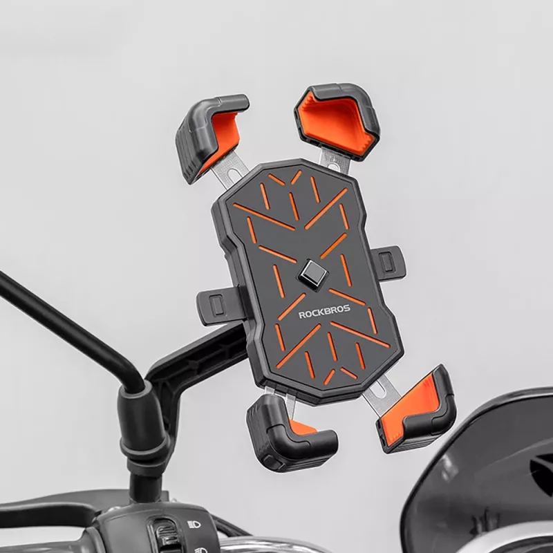 ROCKBROS HW-117 stuurhouder voor smartphone - zwart/oranje