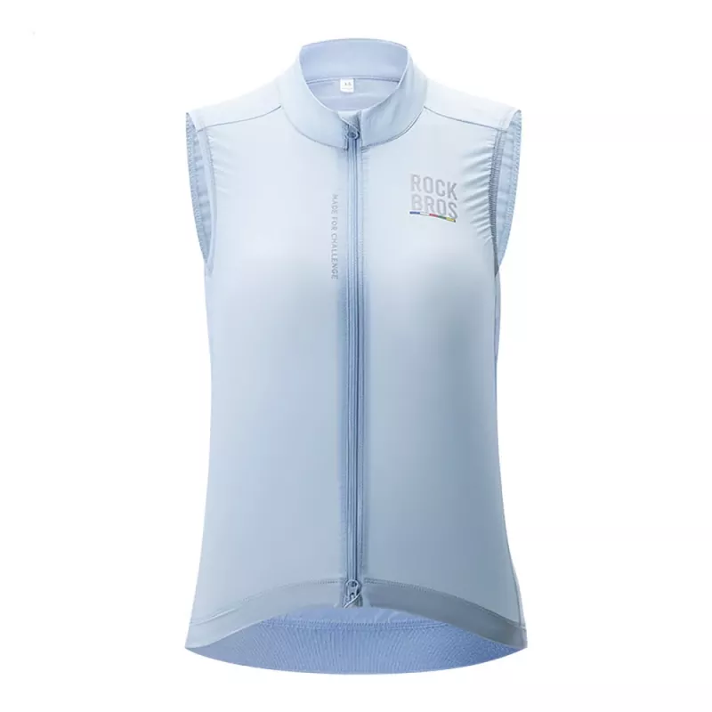 ROCKBROS TLMJ003 ROAD TO SKY Dames wielerbodywarmer, licht, ademend, maat L, blauw
