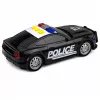 LEAN TOYS Politieauto met licht en geluid, zwart, schaal 1:32