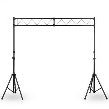 STAND4ME LTS 1 lichttruss-systeem DJ-gate met statiefpoten, 3 m breedte, 60 kg belasting, zwart