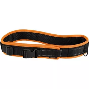 Fiskars 1003626 Functional Form gereedschapsriem met snelgesp, verstelbare band tot 120 cm, slijtvast waterafstotend polyester, meerdere vakken en lussen, zwart/oranje