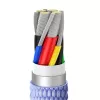 Baseus USB-C naar USB-C Crystal Shine 100W PD snellaad- en datakabel, 1,2 m, paars