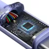 Baseus USB-C naar USB-C Crystal Shine 100W PD snellaad- en datakabel, 1,2 m, paars