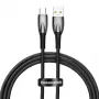 Baseus Glimmer USB-A naar USB-C kabel 100W 1m zwart