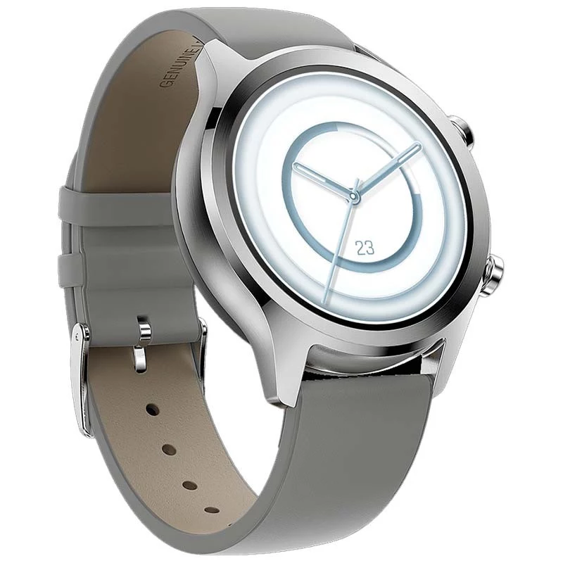 TicWatch C2 Plus smartwatch platina NFC GPS AMOLED 1,3 inch waterdicht 24/7 activiteitenregistratie