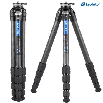 Leofoto LS-285CEX carbon fiber Ranger Series statief met geïntegreerde waterpasbasis