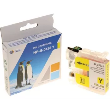 G&G compatibele inktcartridge voor Brother LC-123Y geel