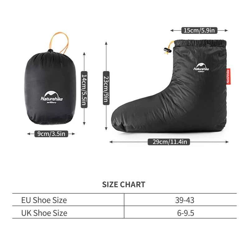 Naturehike Goose Down enkelboot NH18S023-T zwart medium