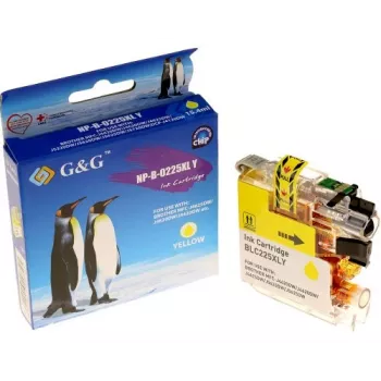 G&G compatibele inktcartridge voor Brother LC-225XLY geel
