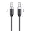 ORICO CC240 USB4 USB-C naar USB-C kabel 240W PD 40Gbps 8K 60Hz 0,5m zwart