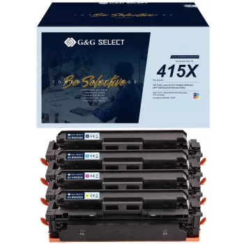 G&G GS-H415X-4P compatibele high-yield toner 4-pack voor HP 415X (zwart, cyaan, magenta, geel)