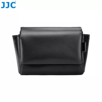 JJC CL-M zwarte PU-lederen cameratas voor Fujifilm X100VI, X100V, X-E5 en Canon V1