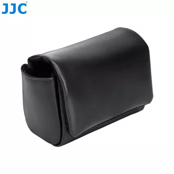 JJC CL-M zwarte PU-lederen cameratas voor Fujifilm X100VI, X100V, X-E5 en Canon V1