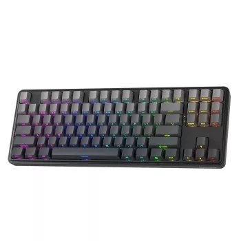 Redragon StarBlade K707SP-RGB-PRO mechanisch gaming-toetsenbord, rode switches, per-key RGB, volledig formaat, bedraad USB, afneembare polssteun, zwart