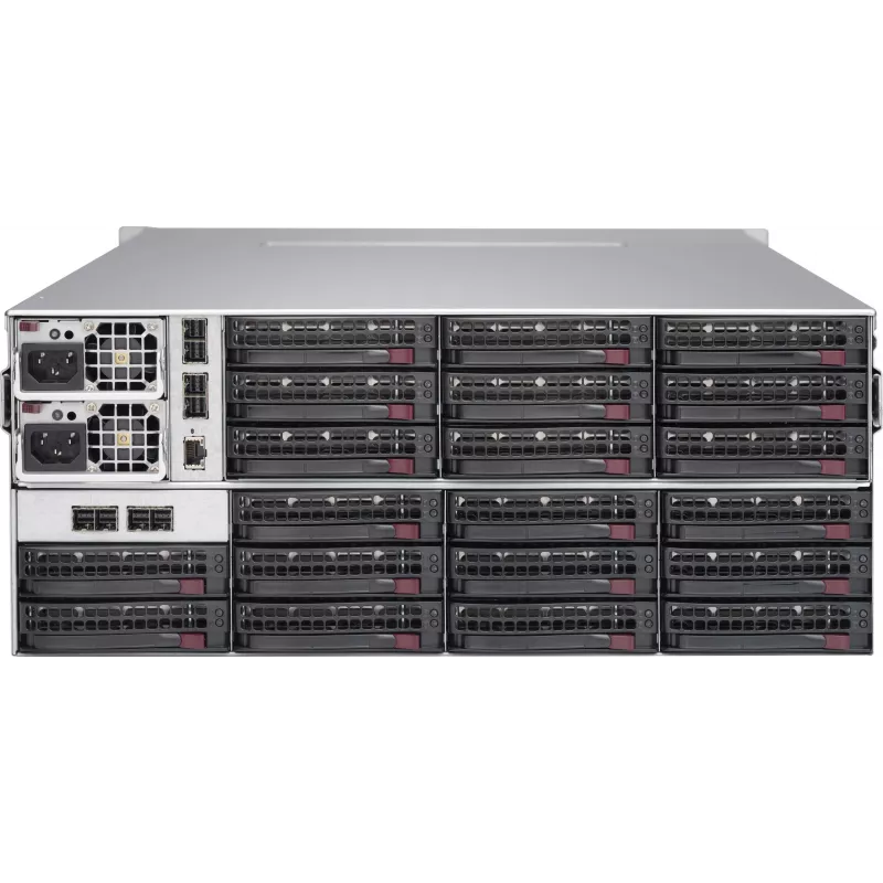 Supermicro CSE-847E2C-R1K23JBOD 4U 44-bay JBOD-opslagbehuizing (SAS3/SATA3, 1230W redundant, zwart)