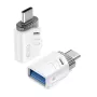 XO NB256B OTG-adapter USB-A female naar USB-C male, wit (NB256B)