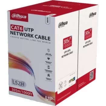 DAHUA PFM923I-6UN-C CAT6 UTP-kabel, 305m, wit