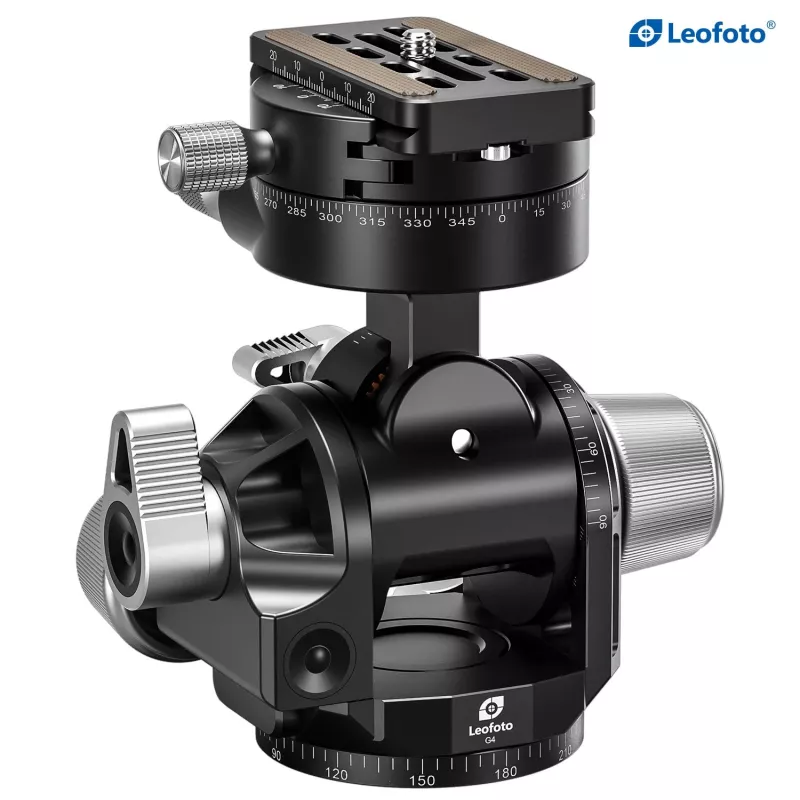 Leofoto G4 Pro statiefkop met tandwielaandrijving