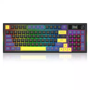 Redragon K725LBY-RGB-PRO Glintstone 75% draadloos mechanisch gaming-toetsenbord (tri-mode, hot-swappable Red Switches)