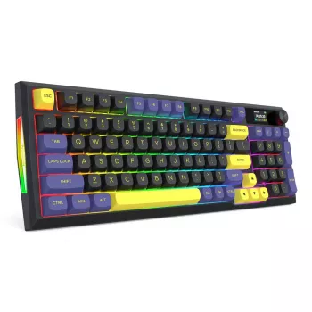 Redragon K725LBY-RGB-PRO Glintstone 75% draadloos mechanisch gaming-toetsenbord (tri-mode, hot-swappable Red Switches)