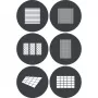 Godox GP GS4 gobo-set (6 stuks) voor GP-serie projectoren
