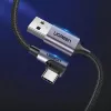 UGREEN US284 USB-A naar USB-C haakse kabel, 3A, 3m, zwart