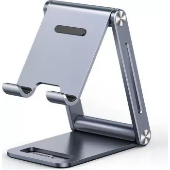 UGREEN opvouwbare multi-hoek telefoon- en tabletstandaard grijs