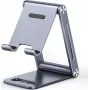 UGREEN opvouwbare multi-hoek telefoon- en tabletstandaard grijs