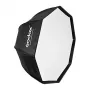Godox SB-UBW95 95cm achthoekige paraplu-softbox met Bowens-aansluiting, zilveren binnenkant, diffusers en draagtas