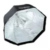 Godox SB-UBW95 95cm achthoekige paraplu-softbox met Bowens-aansluiting, zilveren binnenkant, diffusers en draagtas
