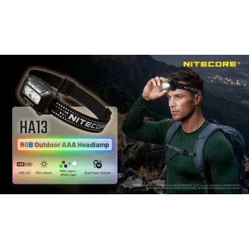 NITECORE HA13 (2026) RGB-hoofdlamp 350lm