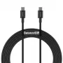 Baseus CATYS-C01 USB-C naar USB-C 100W PD snellaadkabel 2m zwart