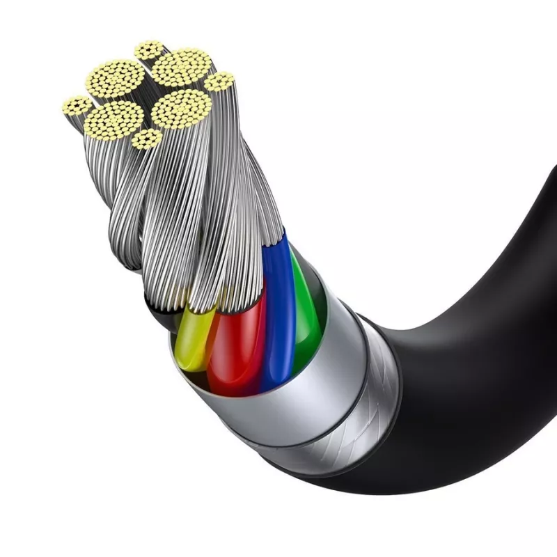 Baseus CATYS-C01 USB-C naar USB-C 100W PD snellaadkabel 2m zwart