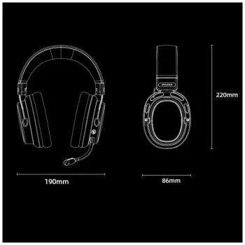 AWEI AT36 draadloze over-ear-koptelefoon met microfoon, Bluetooth 5.4, zwart