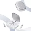 USAMS oprolbaar 3-in-1 oplaadkabel met opbergbox - USB-A naar USB-C/Lightning/Micro USB, 60W, zilver