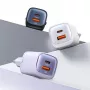 USAMS CC254 30W GaN USB-C/USB-A snellaadvoeding HC Series zwart