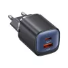 USAMS CC254 30W GaN USB-C/USB-A snellaadvoeding HC Series zwart