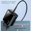 USAMS 20W dual-port USB-C PD3.0 + USB-A QC3.0 wandlader (EU-stekker, zwart)