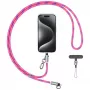 USAMS SJ746 30W USB-C naar Lightning oplaad-draagband-kabel 1,2 m roze