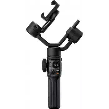 Zhiyun C030124ABR1 smartphone-gimbalstabilisator 3-assig met ingebouwd invullicht, Bluetooth 5.0, 2600mAh accu, tot 25 uur gebruik, ondersteunt 50-90mm smartphones, zwart