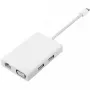 Xiaomi Mi USB-C naar VGA Gigabit Ethernet multi-adapter (wit/zilver)