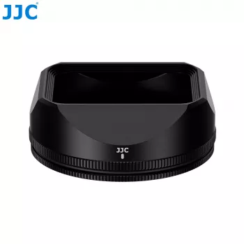 JJC LH-JXF23F28 zonnekap- en dekselset voor Fujifilm XF 23mm/27mm F2.8 R WR - zwart