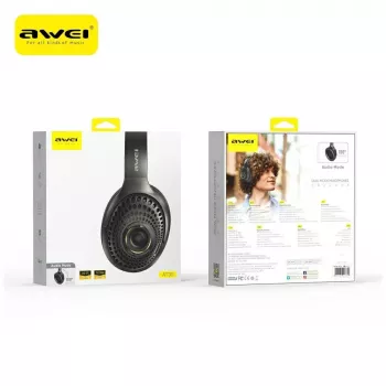 AWEI AT30 Bluetooth 6.0 Draadloze hoofdtelefoon, Zwart