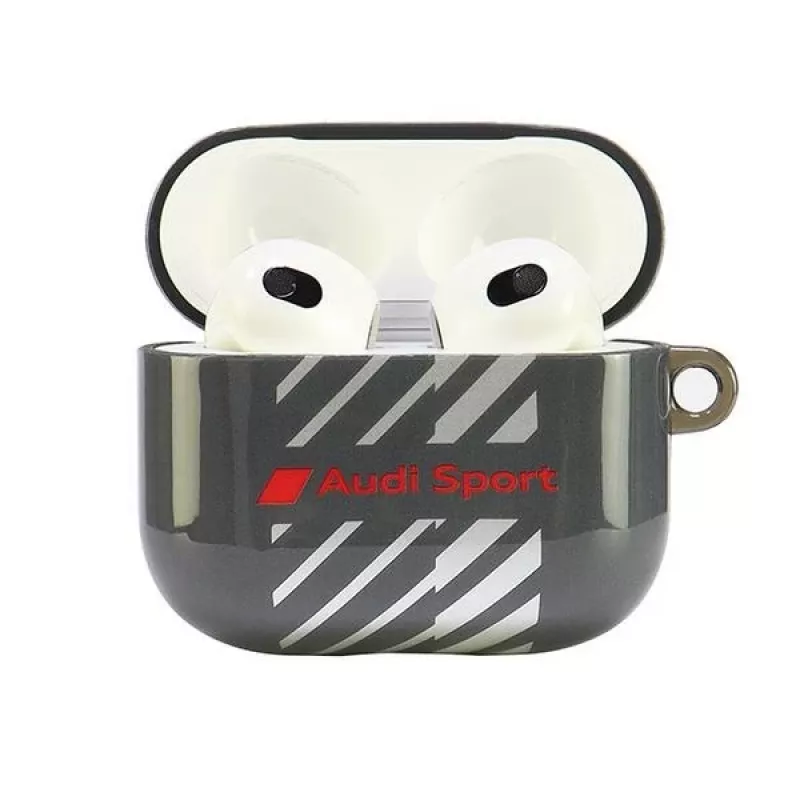 Audi IML Sport AirPods 3 hoes zwart AUS-IMLAP3-RSQ/D1-BK