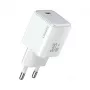 USAMS X-ron Series 30W USB-C PD3.0 wandoplader, wit (EU-stekker) - US-CC186