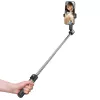 USAMS ZB324 mini draadloos selfiestick-statief met Bluetooth-afstandsbediening - zwart