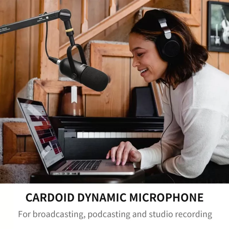 BOYA BY-DM500 dynamische cardioïde microfoon - XLR, volledig metaal, voor zang, podcasting, live-optredens