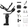 ZHIYUN CRANE 4 COMBO 3-assige camera-gimbalstabilisator met 6kg nuttige lading, 12h accu, touchscreen & vullicht, zwart