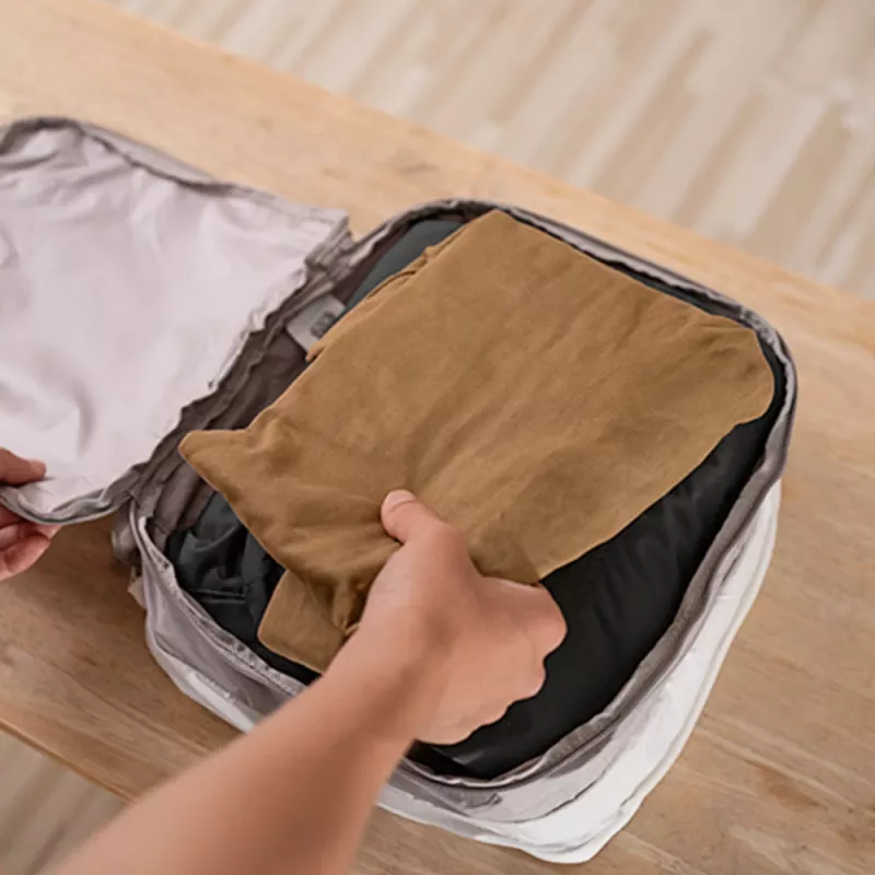 PGYTECH kledingopbergset - 4-delige reispackwürfel met schoenen- en waszak, grijs
